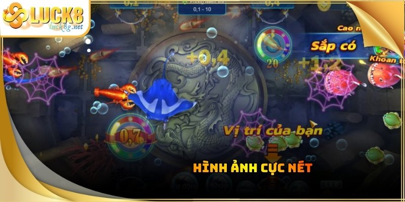 Đồ họa thiết kế theo tiêu chuẩn 3D hiện đại cho các loài sinh vật biển hiện